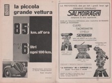 FIAT 500 la piccola grande vettura / Salmoiraghi strumenti topografici. Adverti