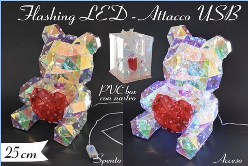 Decorazione orso multicolore