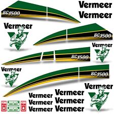Kit decalcomanie adatto per Vermeer BC1500XL spazzola cippatrice avvolgente BC 1500 giallo XL 7 anni vinile