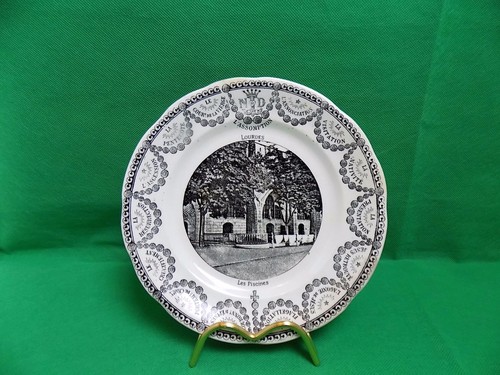 Antique french porcelain plate - antique,