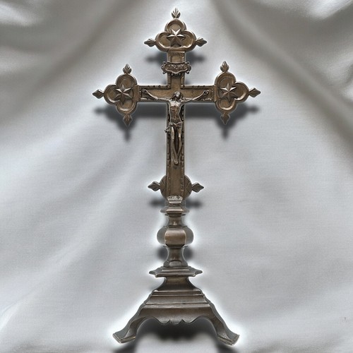 Croce altare bronzo - croce,