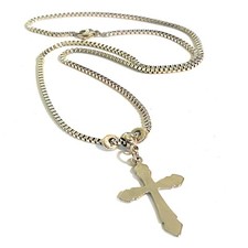 Collana con croce rosario in