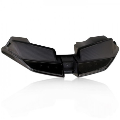 Fanale posteriore led nero - posteriore, a