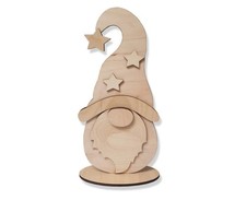 Gnomo Natalizio In Legno Per