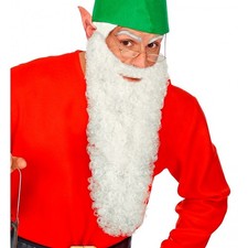 Barba Lunga Riccia con Baffi Bianca, Adulto