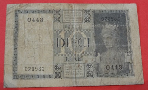 Banconota italia lire - italia,