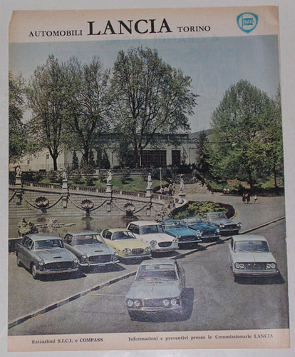 Advert pubblicità 1965 lancia - advert,