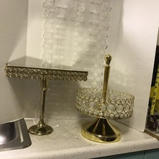 Gold metal crystals - metal,