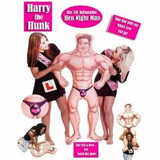 Uomo gonfiabile Harry the Hunk bambola esplosa 5 piedi gallina festa sposa damigella d'onore