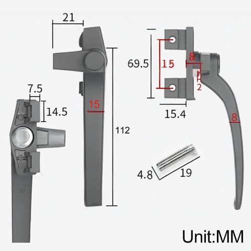 Per maniglia finestra kit - per,