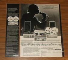 Rara Pubblicità Vintage REVOX