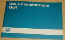 libretto uso e manutenzione Volkswagen GOLF GTI 139 CV,VW Golf MK 2,anno 1986