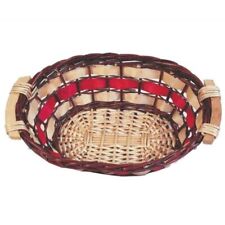 CESTO VIMINI OVALE CM.45X31X14 CON MANICI