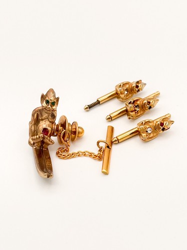 Set cravatta borchie vintage - cravatta,