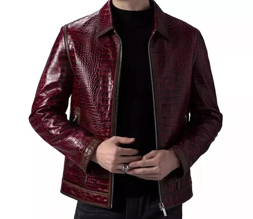 Giacca pelle uomo - giacca, in