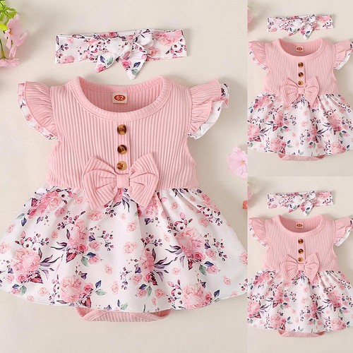 Body neonato bambina floreale