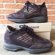 HOGAN New Interactive 35.5 calzano 36.5 viola con Swarovski