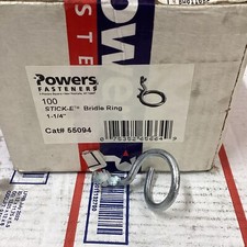 (100) Powers Fasteners Trak-It Stick-E 1 1/4" anello da sposa azionato in polvere ED4U