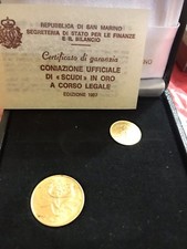 1 Scudo e 2 Scudi Oro 1987