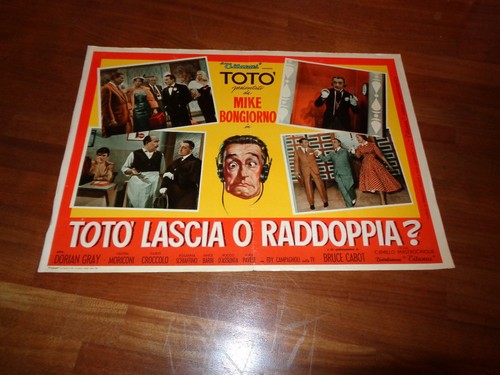 Fotobusta toto lascia o - lascia,