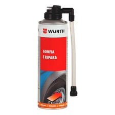 GONFIA E RIPARA WURTH 300 ML MOTO E AUTO GOMME PNEUMATICI