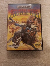 Sunset Riders (Sega Genesis) custodia e gioco Konami Arcade ottimo come nuovo pulito