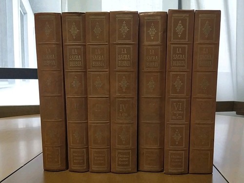 Sacra bibbia in 7 - sacra, [in