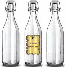 SET 3 BOTTIGLIE VINTAGE VETRO