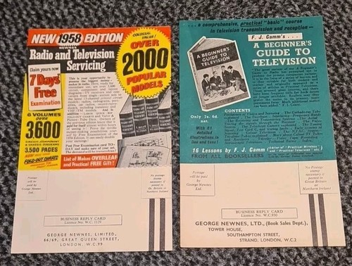 Radio 1950s flyer - tv,