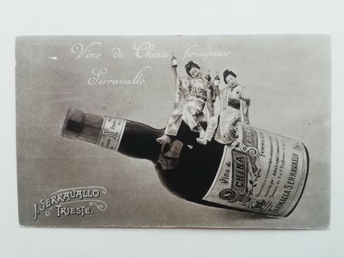 Cartolina pubblicitaria vino - pubblicitaria,