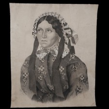 DISEGNO 1860 DAMA CARBONCINO