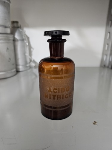 Pharmacy glass bottle with - glass,