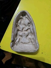 Ceramica Antica 1 FORMINA FORMELLA CALTAGIRONE PASTA BIANCA SICILIA Maiolica 700