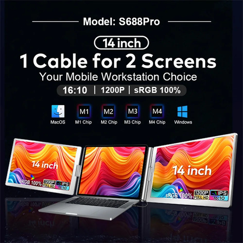 Display doppio schermo ufficio - display,