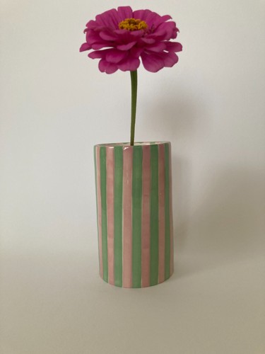 Vaso artigianale righe - a,