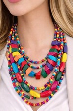 Collana Statement colorata