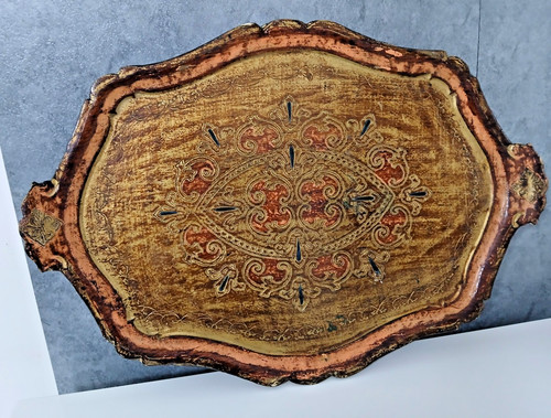 Antico vassoio legno - in,
