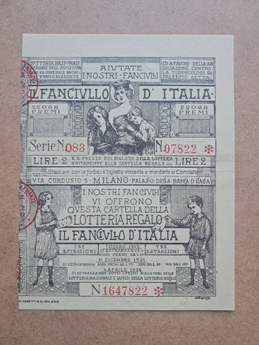 Biglietto lotteria regalo - biglietto,
