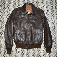 Giacca da volo vintage Cooper A-2 US militare in pelle made in USA taglia 34 R