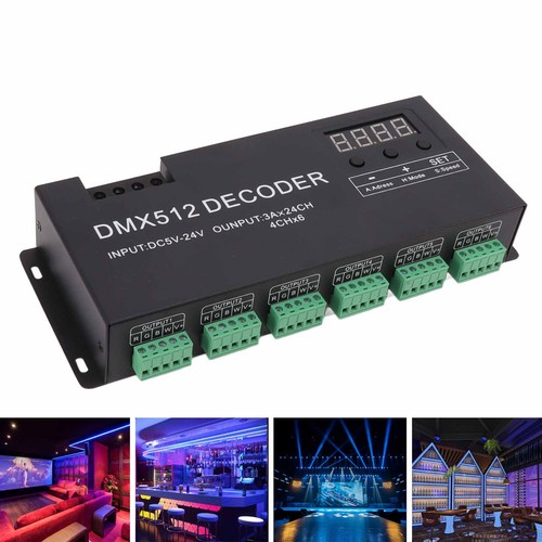 Decoder dmx canali rgbw - dmx, 24