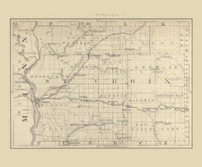 1880 Map of Saint Croix County