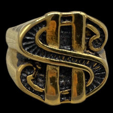 Anello color oro da uomo $