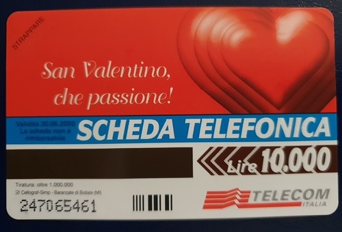 Scheda telefonica telecom - telecom, san