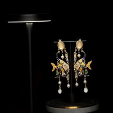 Orecchini a Perno Dorato