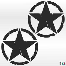 2 Sticker Adesivi  STELLA MILITARE US ARMY ESERCITO Auto Camper Pickup Jeep