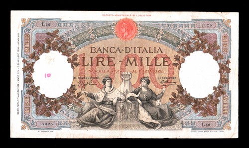 1000 lire regine del mare - lire,