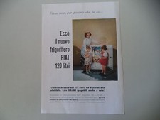 advertising Pubblicità 1954 FRIGORIFERO FIAT 120 LITRI