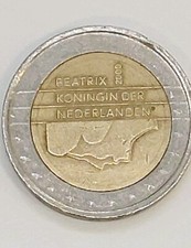 Moneta 2 Euro Olanda Beatrix Koningin Der Nederlanden 2000 Rarissima Collezione