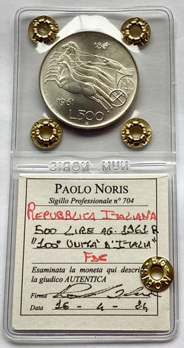 500 lire argento - 1961, 100*
