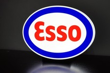 Lampada Insegna Luminosa USB C LED Light box ESSO Carburante Targa Sign 3D Print